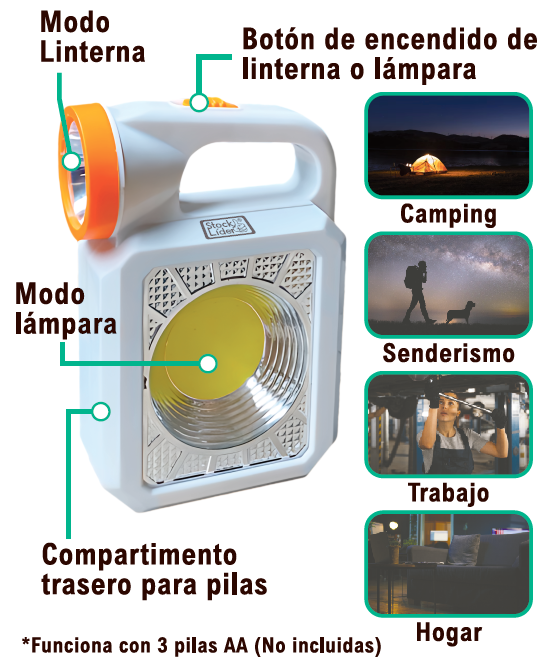 Lámpara y linterna LED