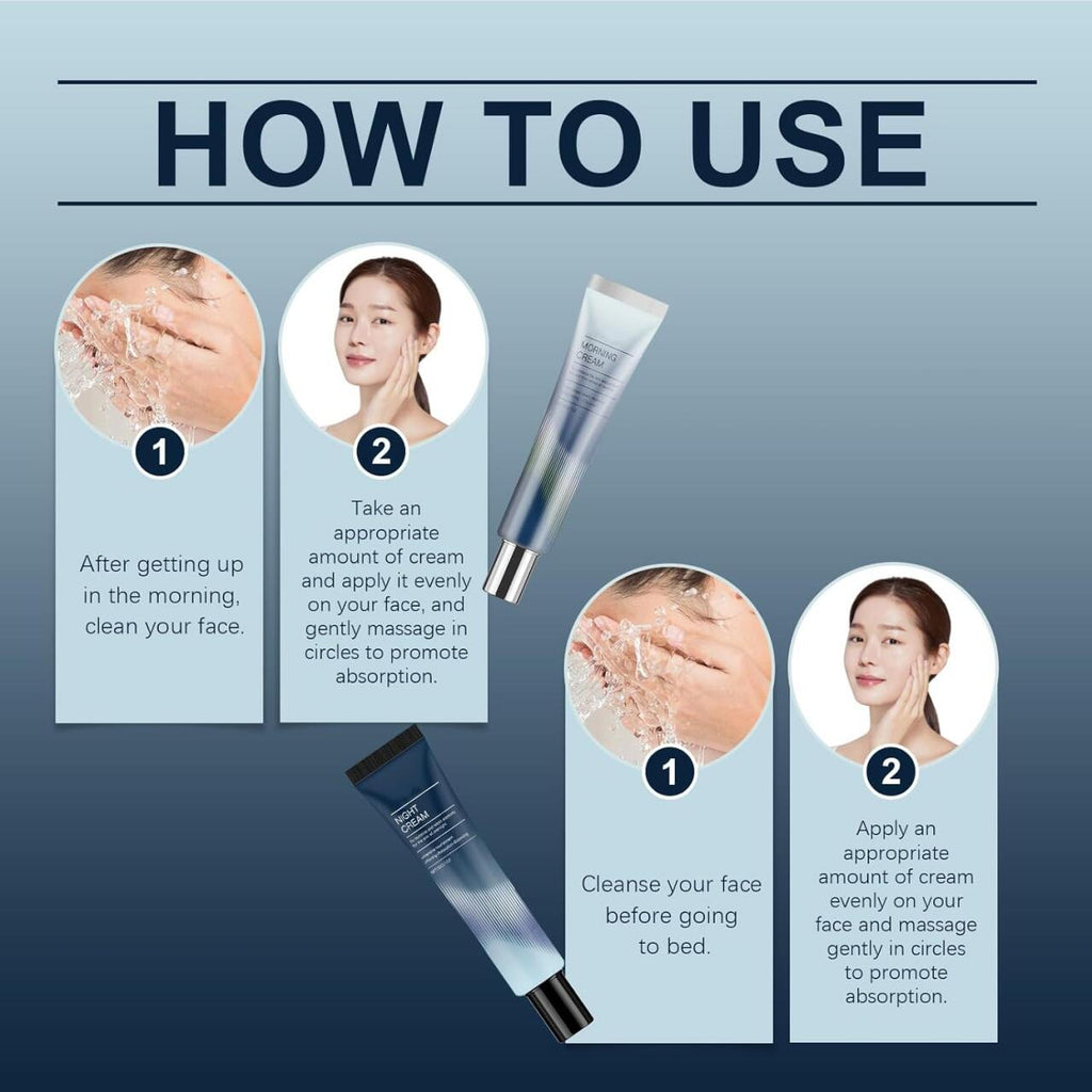 Kit Crema Hidratante de Día y Noche con Extracto de Centella Asiática 🌙☀️🌿